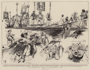 Old Customs in Venice, a Picturesque Fete by Ettore Tito